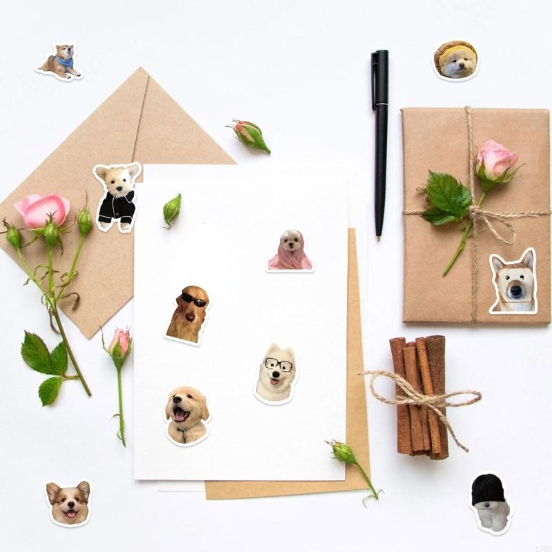 Art Craft Easy With Paper - Creative Dog Face Stickers Paper Tape