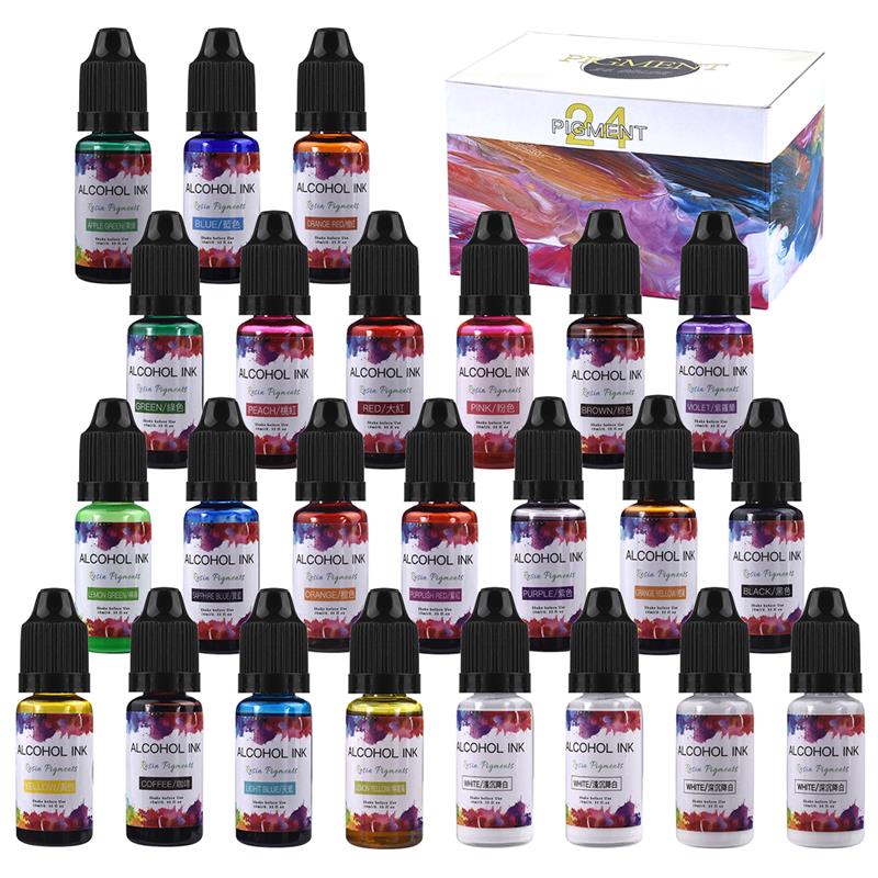 Resin Pigment Powder - 24 Color/Set 10ml Resin Pigment Art