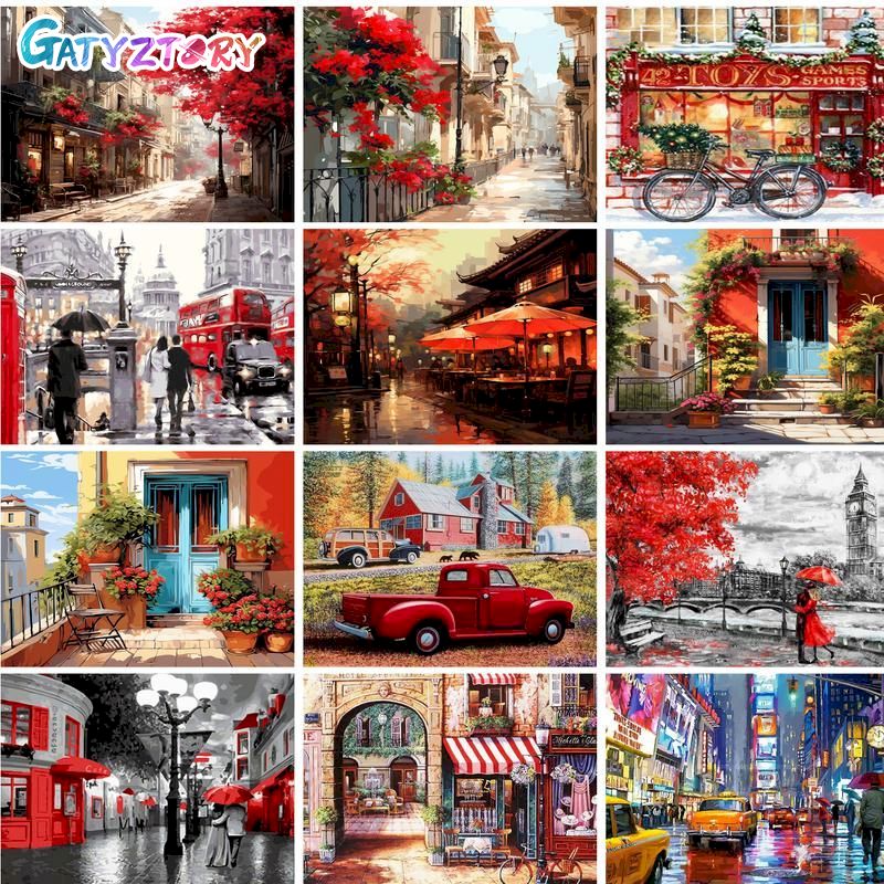 Art Craft Picture - GATYZTORY Oil Painting By Numbers For