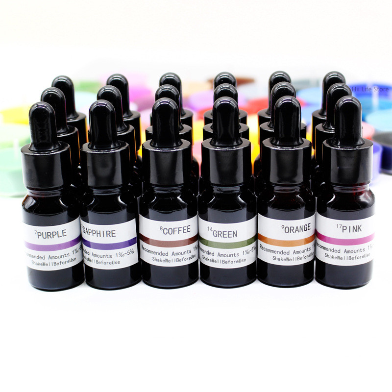 Resin Pigment Powder - 10ml Liquid Candle Dye High Concentration