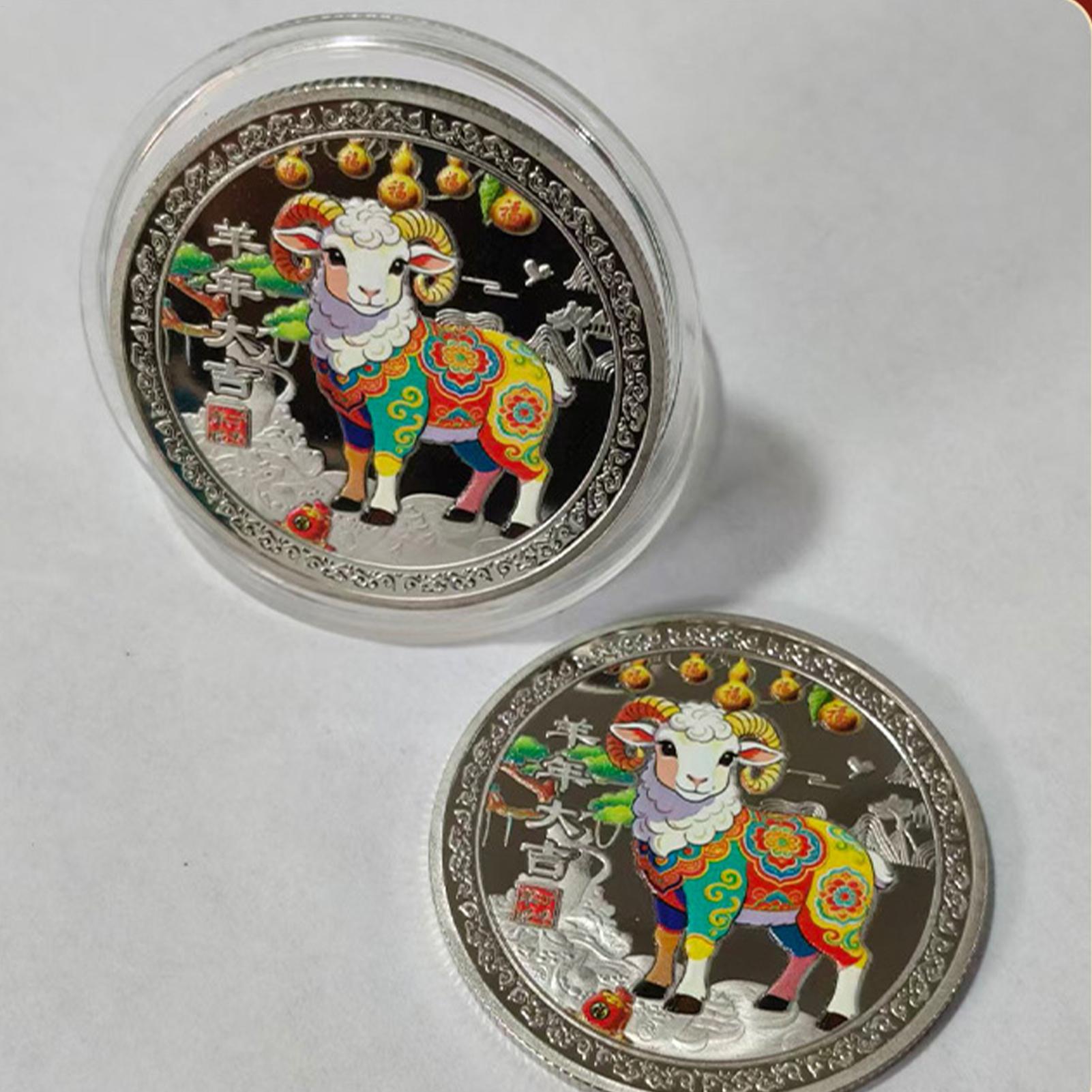 Art Craft New Year - Year Of The Goat Souvenir Coin