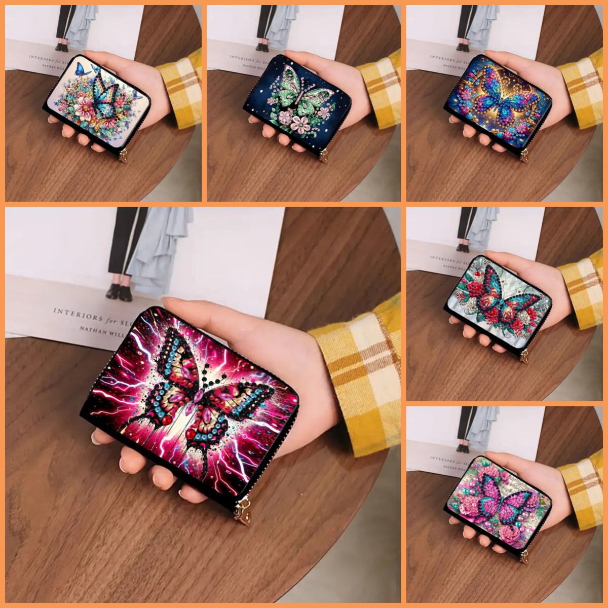 Art Craft Butterfly - 1 DIY Diamond Painting Set with