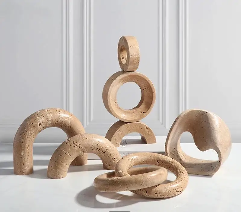Exhibition Of Art And Craft - Marble Geometric Art Ornaments Entrance Sculpture