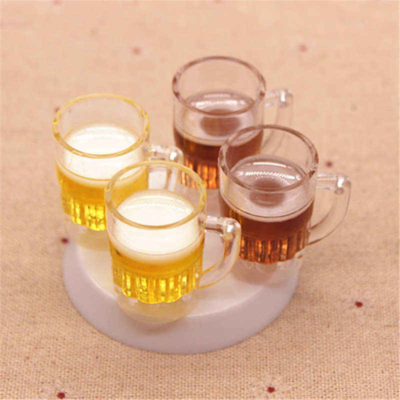 Art Craft New Year - 5pcs 3D Kawaii Resin Plastic Beer