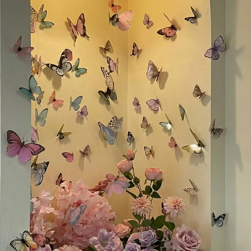Art Craft New Year - 12pcs 3D Butterfly Wall Stickers DIY