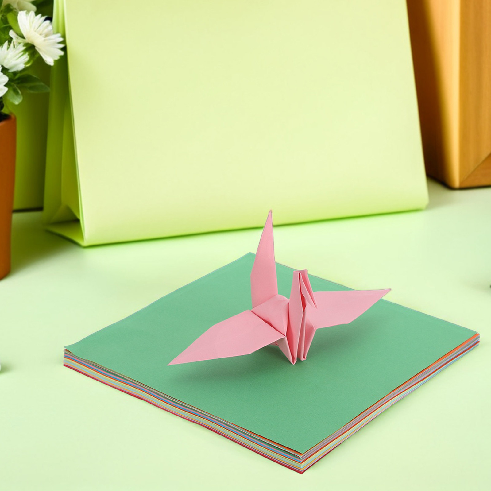 300Pcs Origami Paper Colorful  - Art Craft Easy With Paper recension och pris
