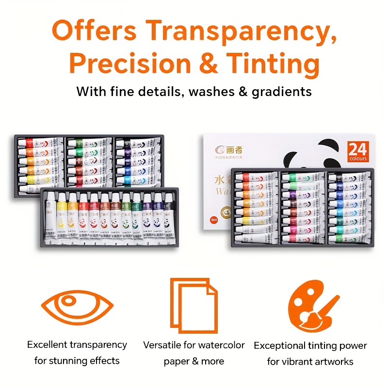 36 Colors Watercolor Paint Set - Art Craft Easy With Paper recension och pris