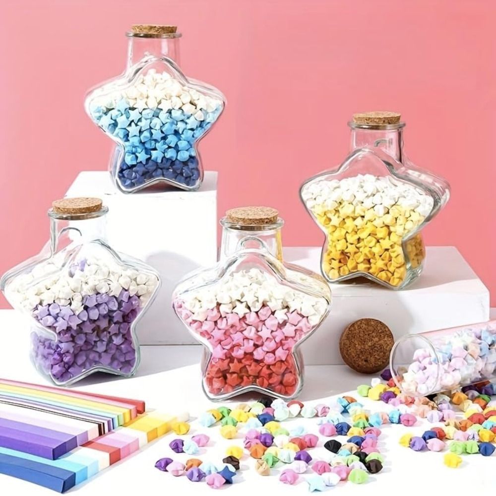540 Sheets Origami Paper Stars - Art Craft Halloween recension och pris