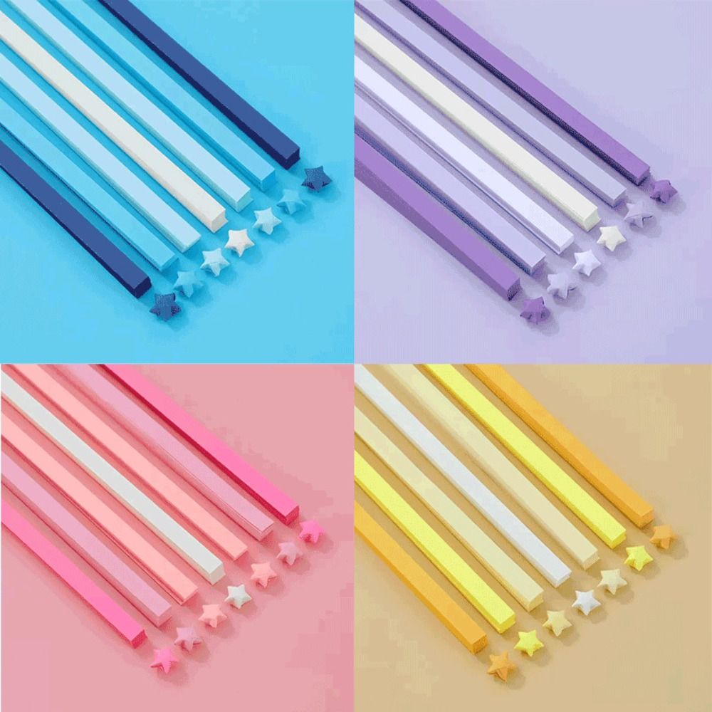 540 Sheets Origami Paper Stars - Art Craft Halloween recension och pris