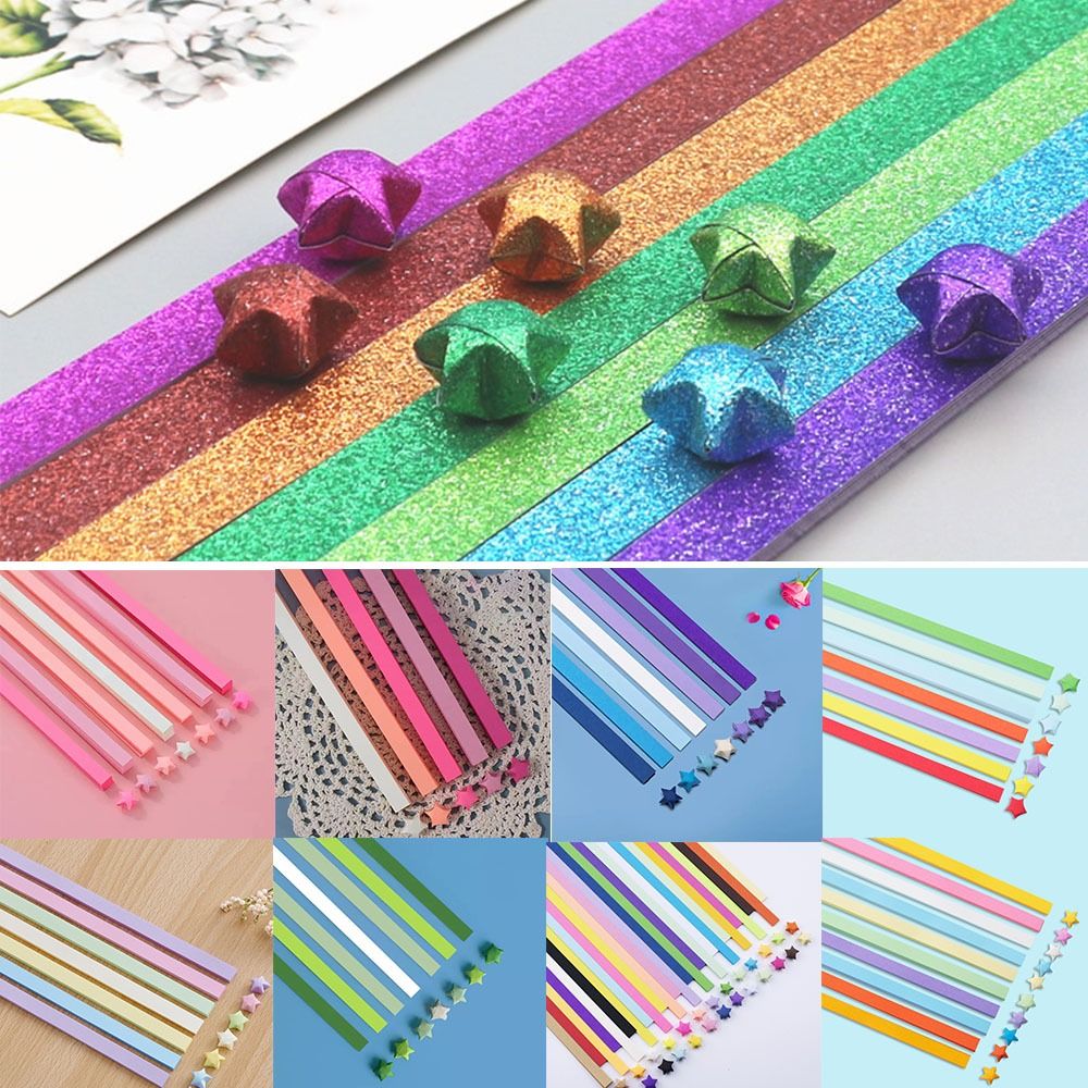 540 Sheets Origami Paper Stars - Art Craft Halloween recension och pris
