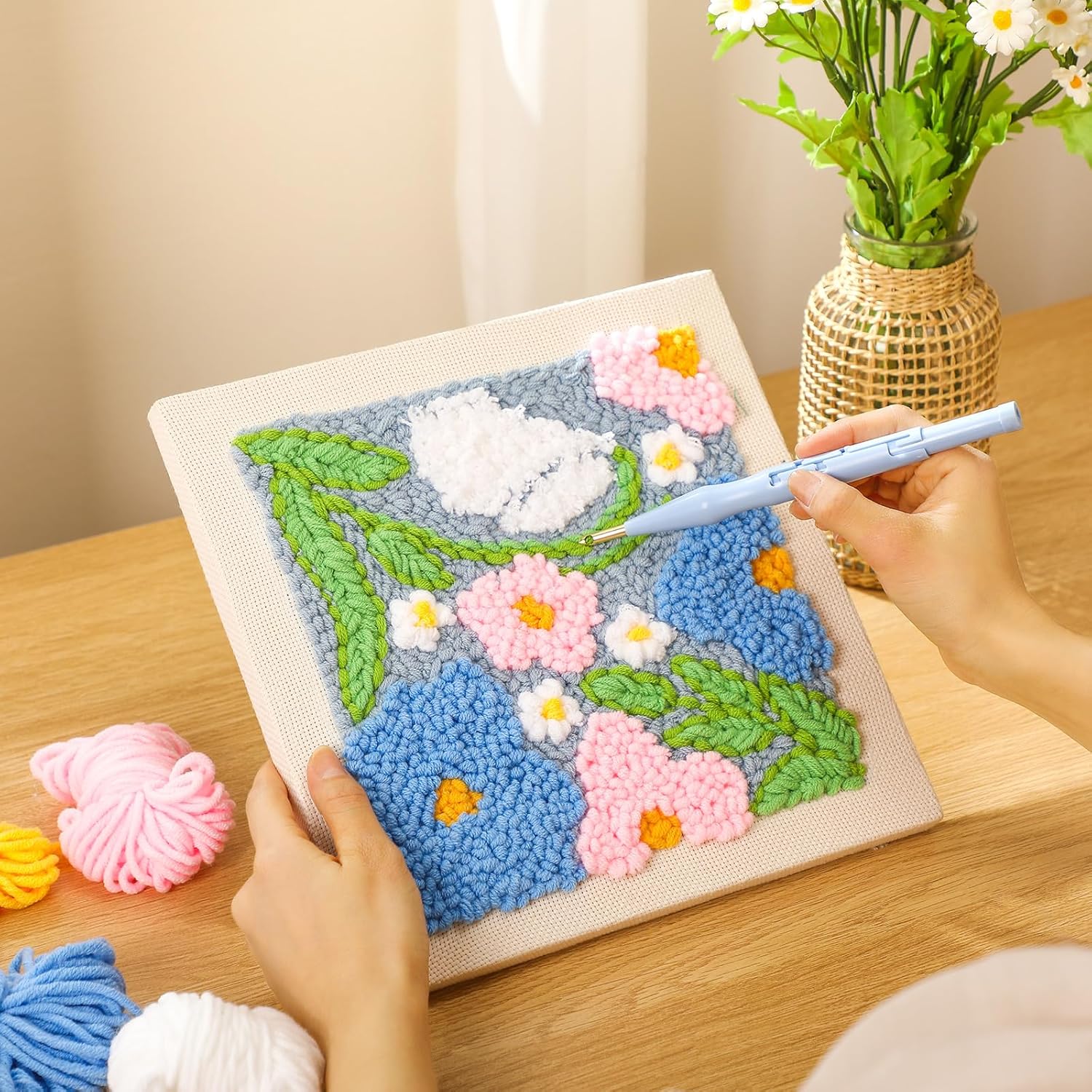 Punch Needle Kit with Frame fo - Art Craft Easy With Paper recension och pris