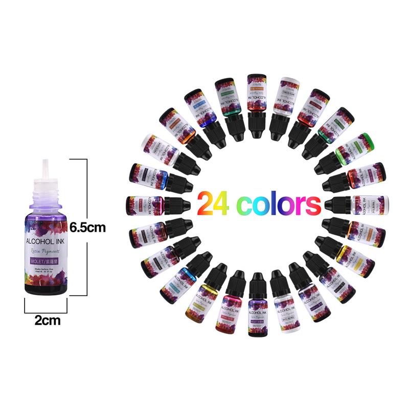 24 Color/Set 10ml  Resin Pigme - Resin Pigment Powder recension och pris