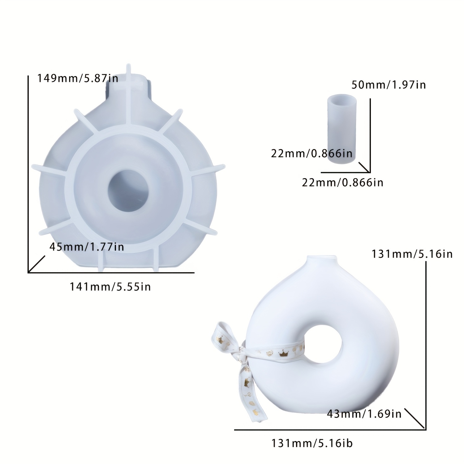 1 DIY Round Vase Silicone Moul - Art Craft Vase recension och pris