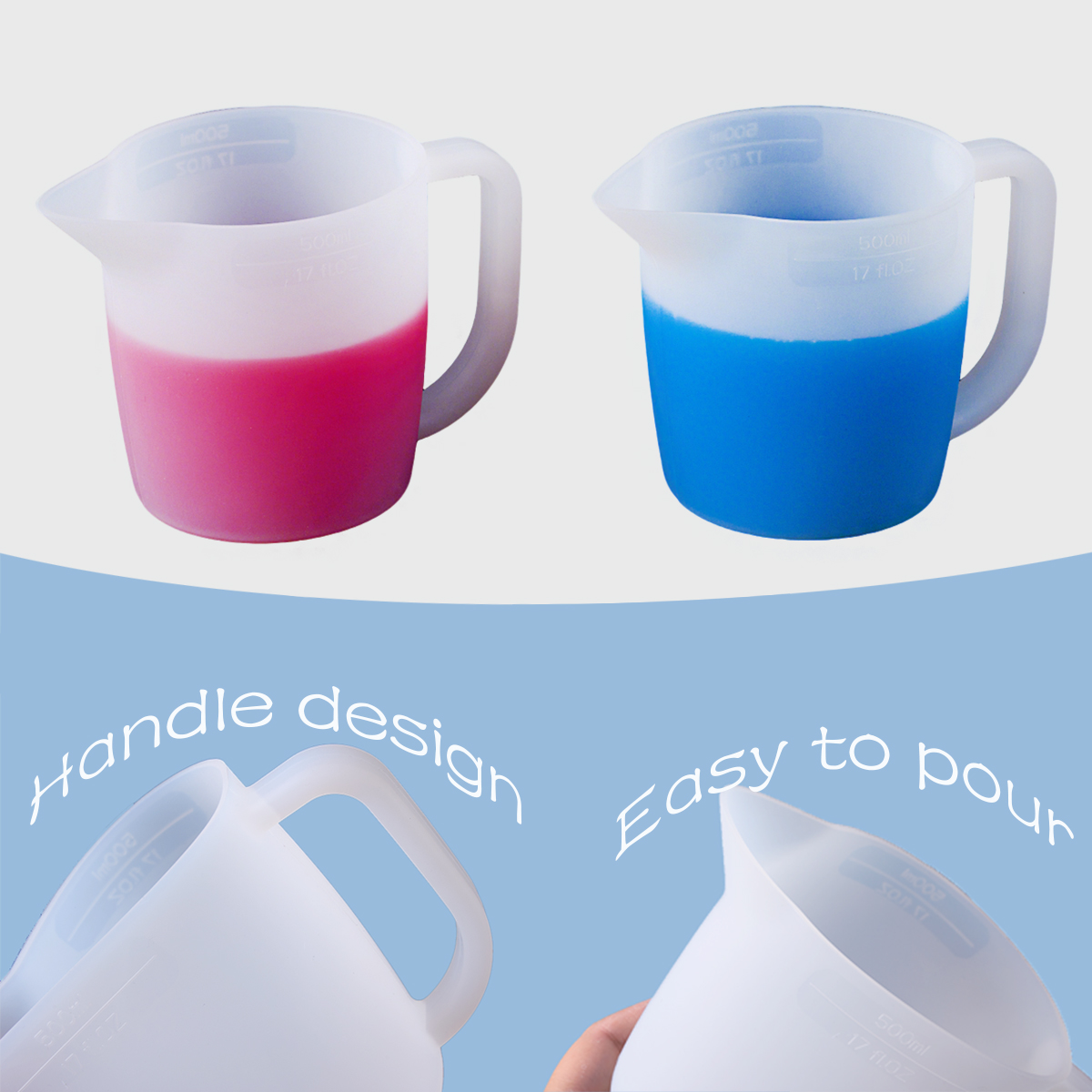 500ML Silicone Measuring Cup w - Resin Pigment Powder recension och pris