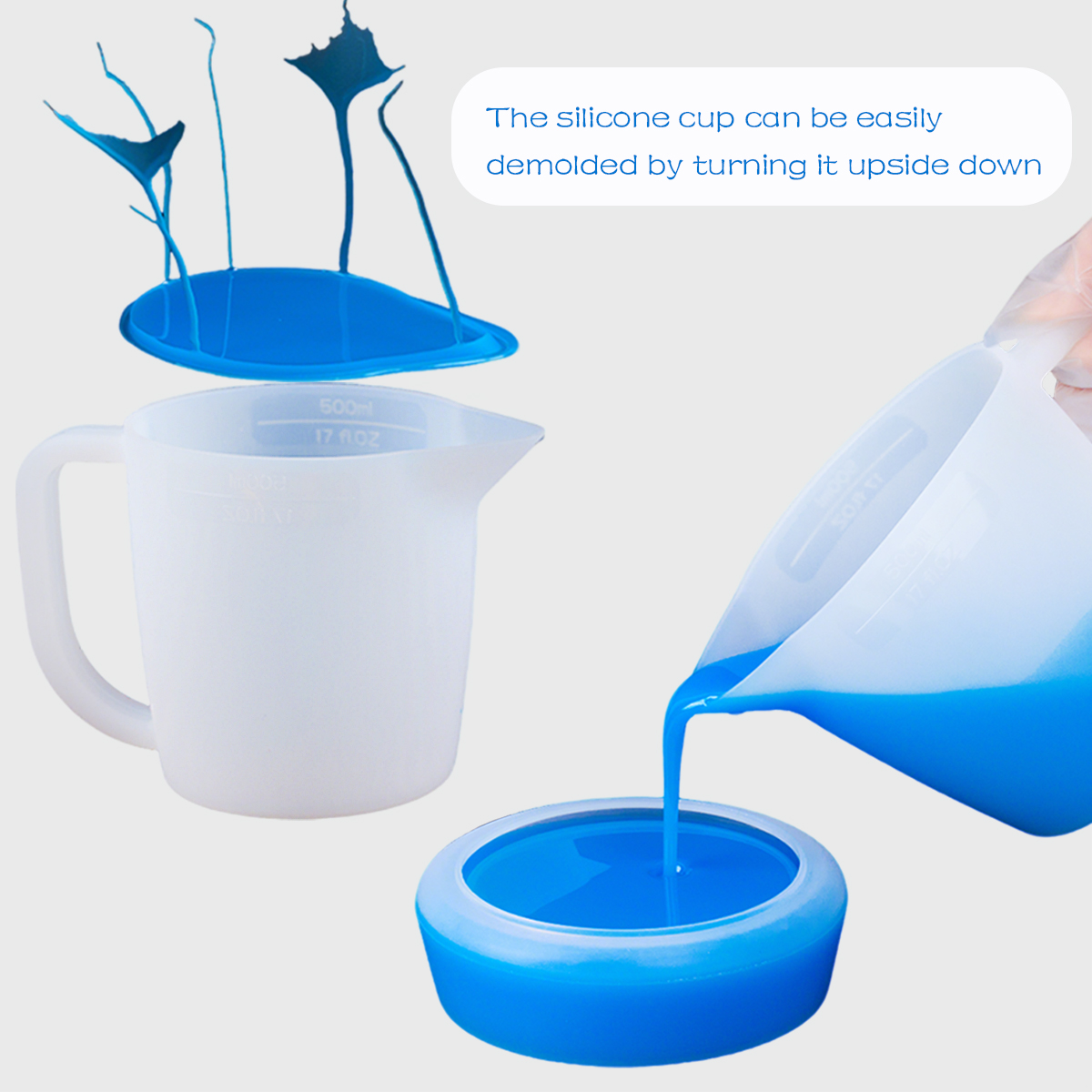 500ML Silicone Measuring Cup w - Resin Pigment Powder recension och pris