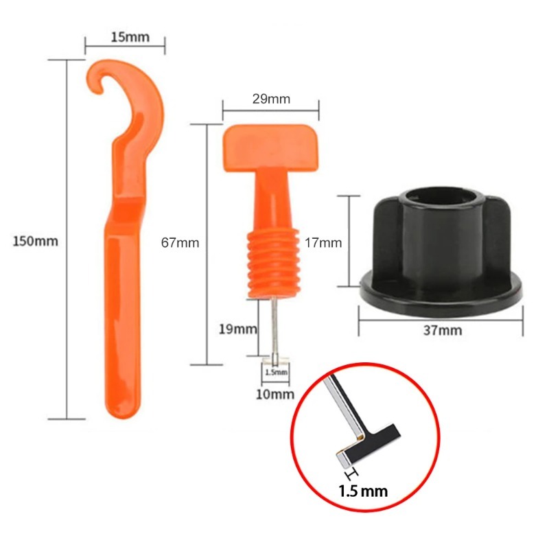 51Pcs Floor Tile Leveling Syst - Mosaic Tile Supply recension och pris