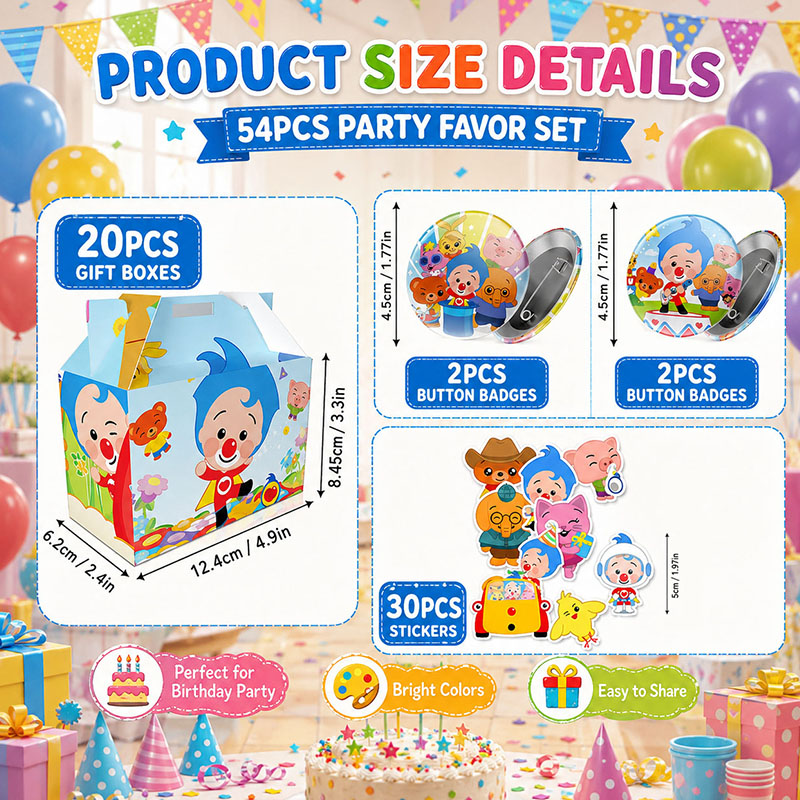 PLIM Cartoon Pattern Paper box - Art Craft New Year recension och pris