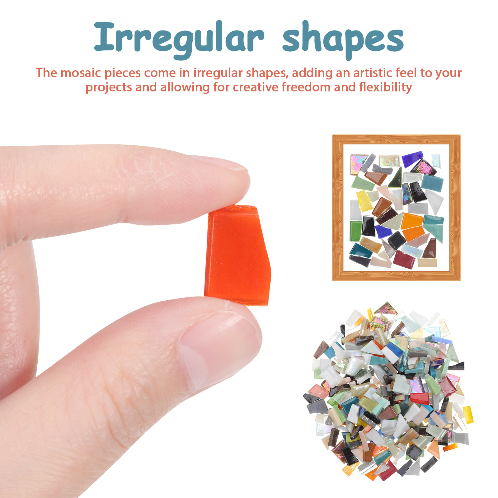 1 Bag DIY Mosaic Glass Pieces  - Mosaic Tile Supply recension och pris
