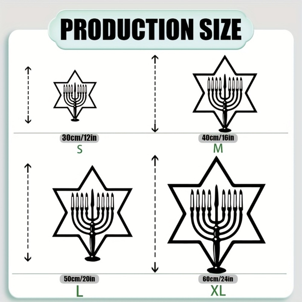 CIFBUY Metal Wall Art Menorah  - Art & Craft Kids Salon recension och pris