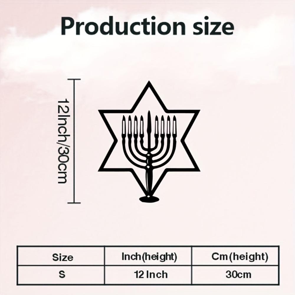 CIFBUY Metal Wall Art Menorah  - Art & Craft Kids Salon recension och pris