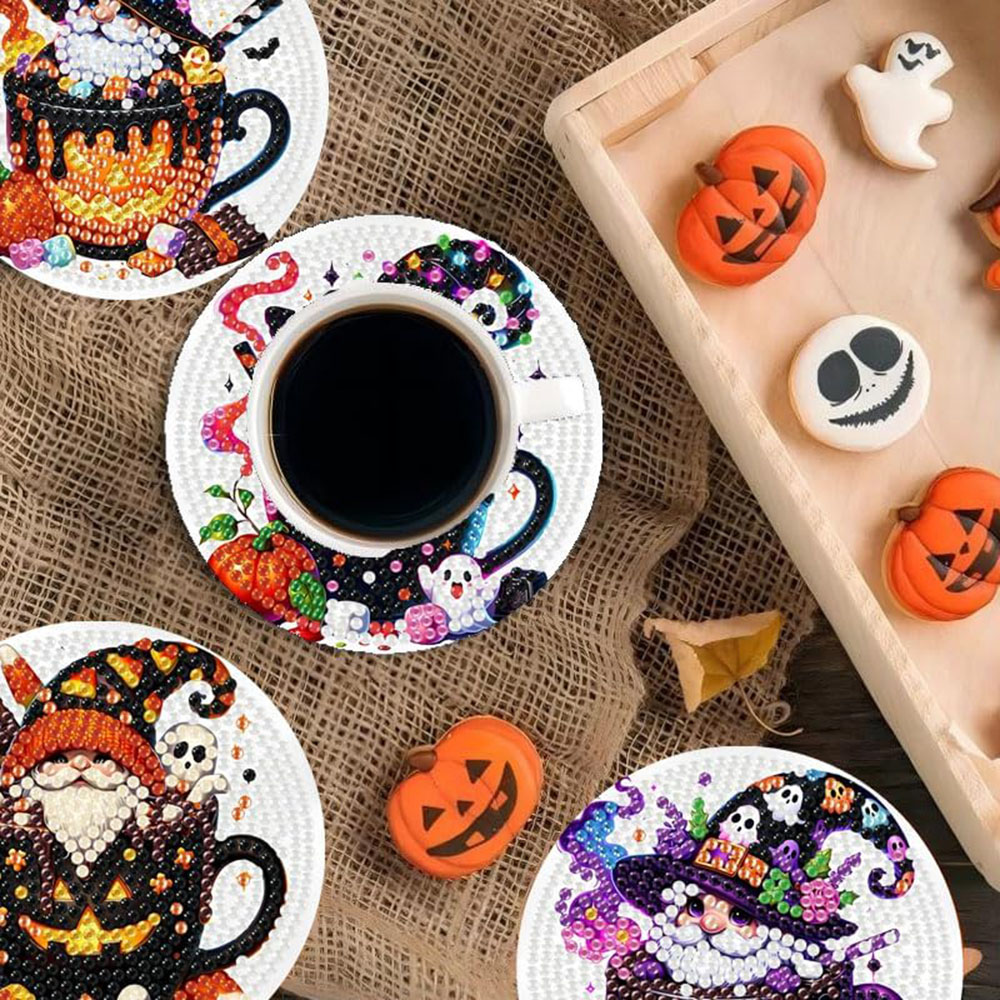 8PCS 5D Halloween Gnome Diamon - Art Craft Halloween recension och pris