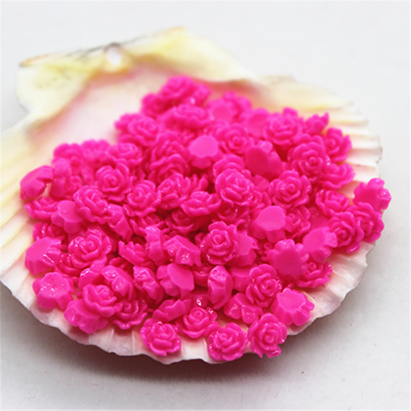 100pcs 6mm Resin Mini Rose Flo - Art Craft New Year recension och pris