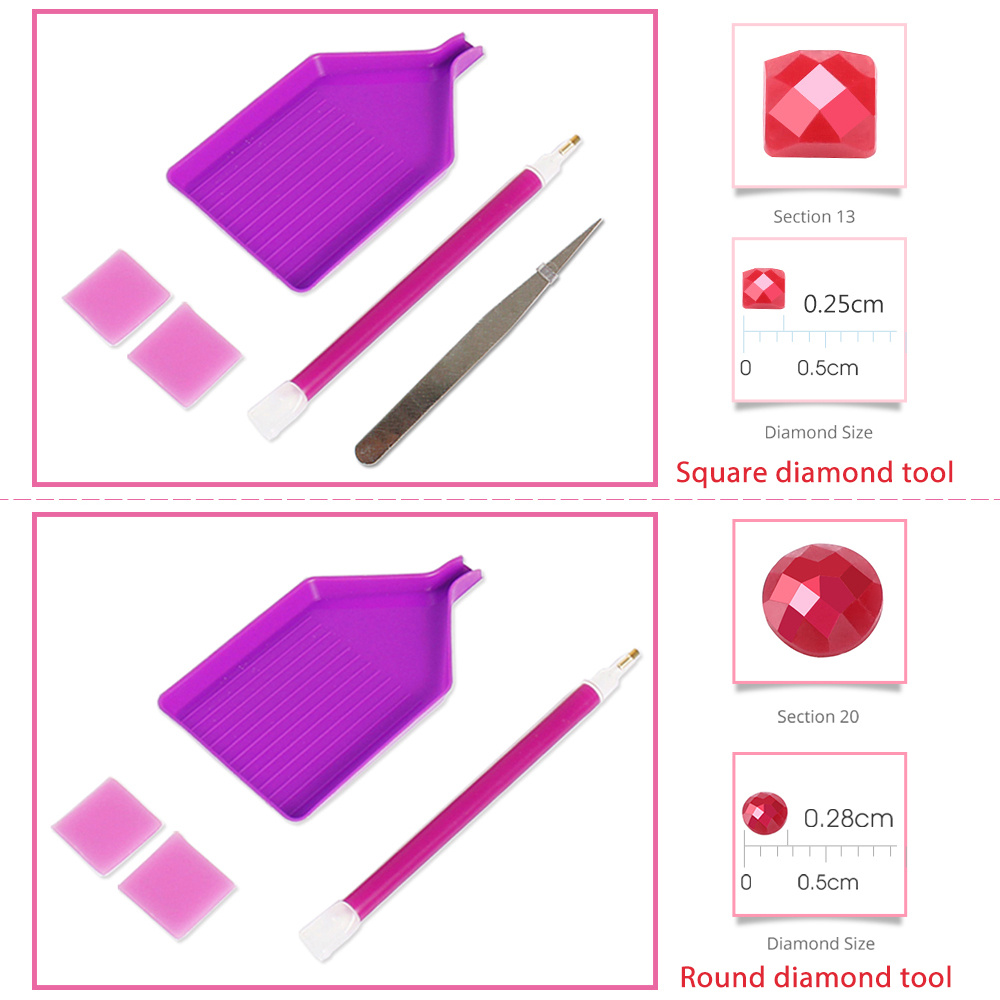 Momoart Girl Diamond Mosaic Po - Art Craft Butterfly recension och pris