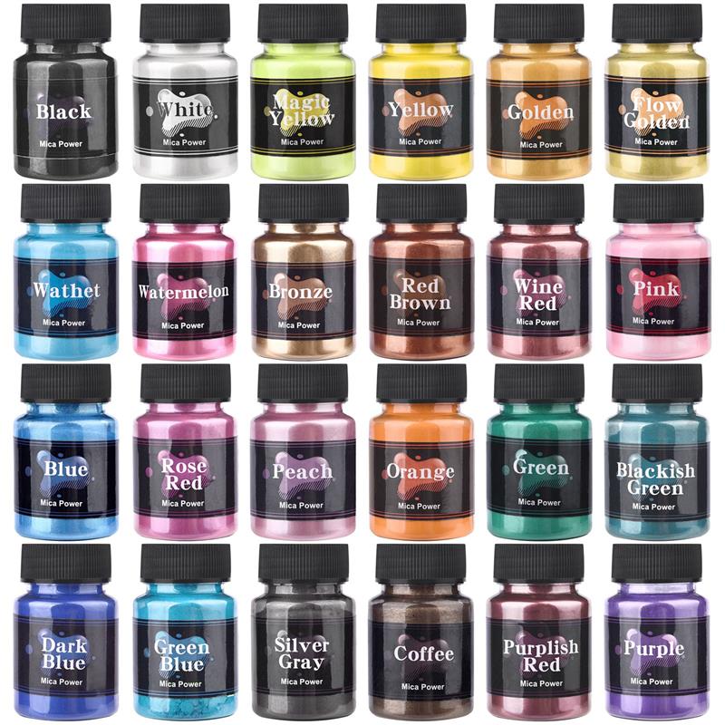 50ml Natural Mica Mineral Hand - Resin Pigment Powder recension och pris