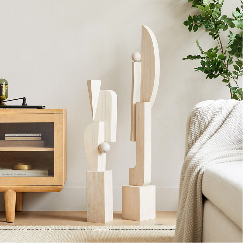 Solid wood abstract geometric  - Exhibition Of Art And Craft recension och pris
