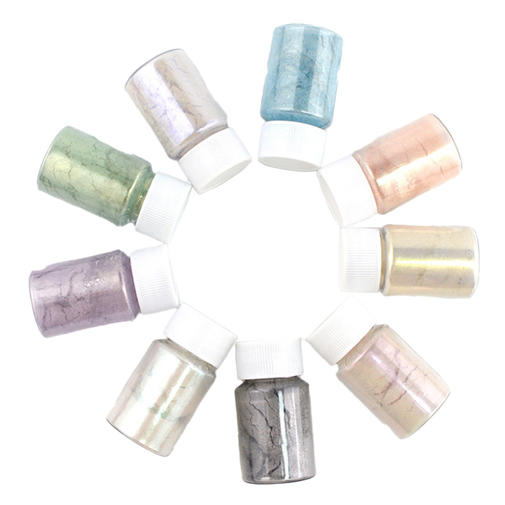 9Pcs Mica Pigment Powder Set C - Resin Pigment Powder recension och pris