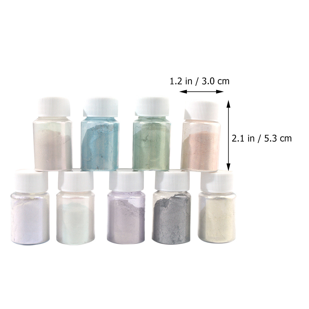 9Pcs Mica Pigment Powder Set C - Resin Pigment Powder recension och pris