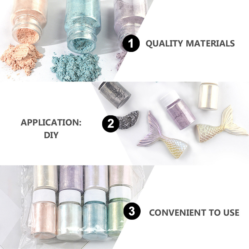 9Pcs Mica Pigment Powder Set C - Resin Pigment Powder recension och pris