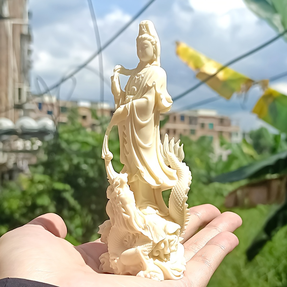 Resin Guanyin Buddha Statue Ch - Art Craft New Year recension och pris