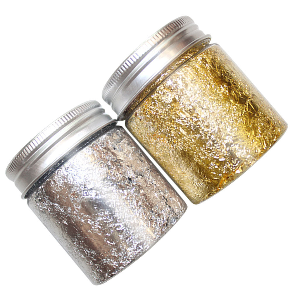 2 Bottles Gold Silver Nail Foi - Art Craft Easy With Paper recension och pris