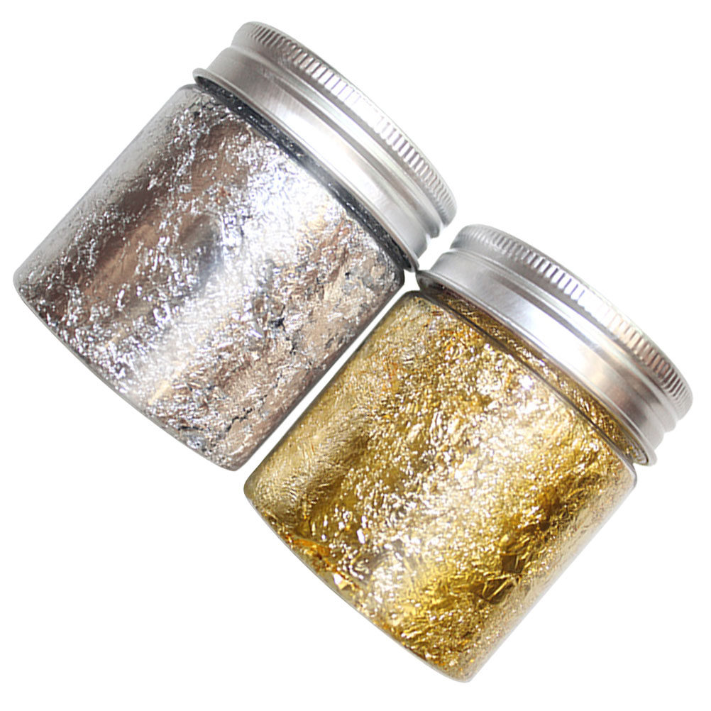 2 Bottles Gold Silver Nail Foi - Art Craft Easy With Paper recension och pris