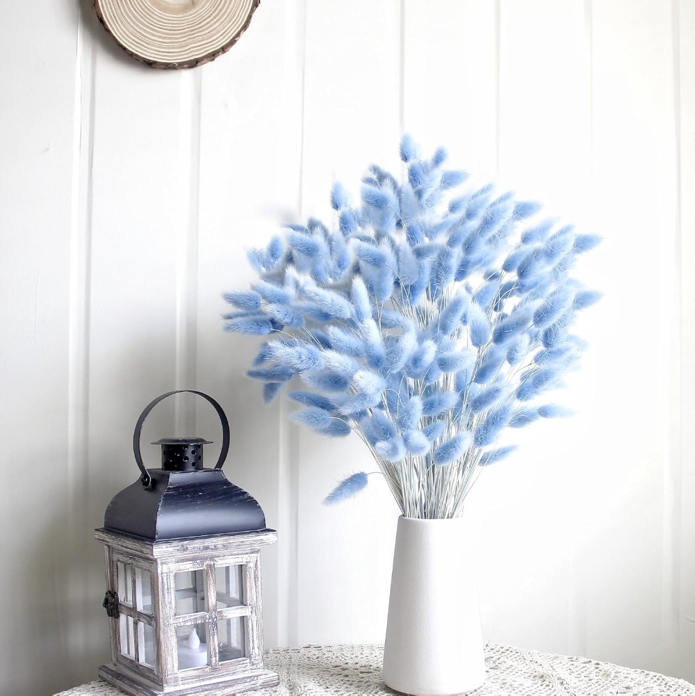 100PCS Blue Hare's-tail Grass  - Art Craft Vase recension och pris