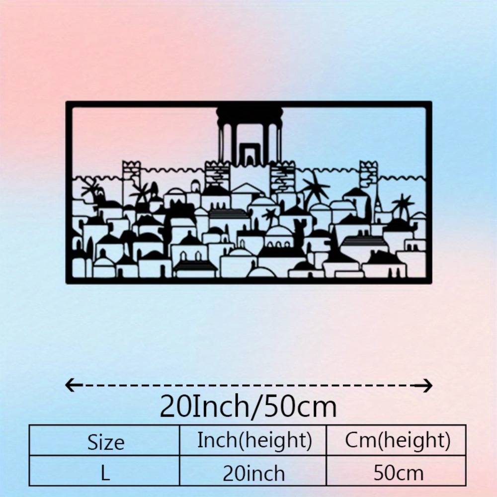CIFBUY Metal Wall Art Jerusale - Art & Craft Kids Salon recension och pris